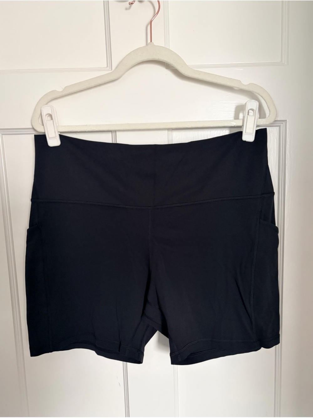 lululemon athletica Black High-Rise Bike Shorts with Side Pockets
